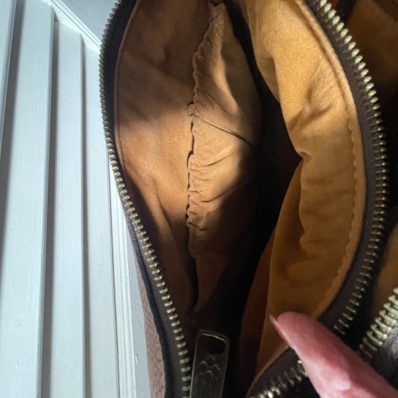 PATRICIA NASH Brown Leather Shoulder Bag with Tooled Design - Picture 6 of 8